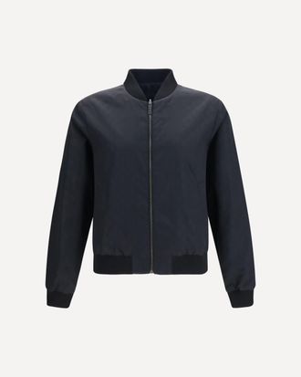 Gucci Reversible zip Jacket in lightweight silk faille Male 48