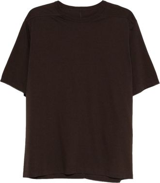 Rick Owens Brown Solid Crew Neck T-Shirt