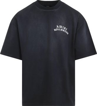 Amiri Black Oversize Hollywood T-Shirt-Uomo