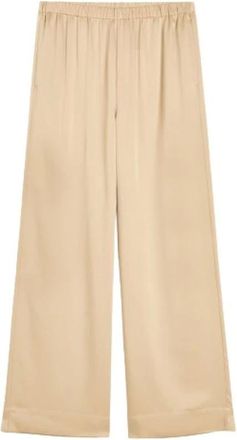 By Malene Birger Broeken, Dames, Beige, L, Linnen, Cabello Wide-Leg Broek