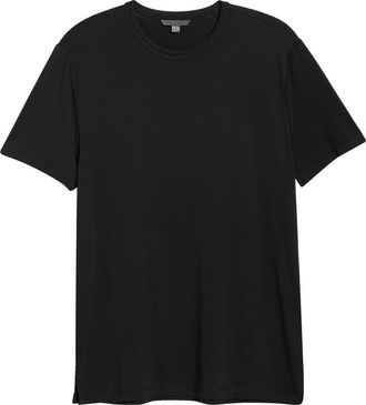 John Varvatos Bale Crewneck Cotton Blend T-Shirt in Black at Nordstrom, Size Xx-Large