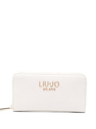 Liu Jo large logo zip wallet - White