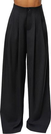 JLUXLABEL Pleated Wide Leg Pants in Black at Nordstrom, Size Small