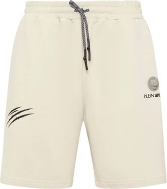 Plein Sport Shorts sportivi con stampa - Grigio