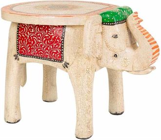 Wanderlust Deco Wanderlust Deco - Mesa De Centro De Madera Pintada Artesanal 50x36,5x36,5h Cm