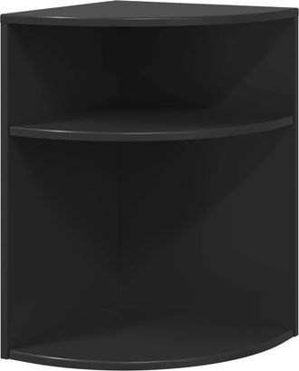 vidaXL Mesa Auxiliar Negro 39,7 X 39,7 X 60 Cm Madera De Ingenier&iacute;a Vidaxl