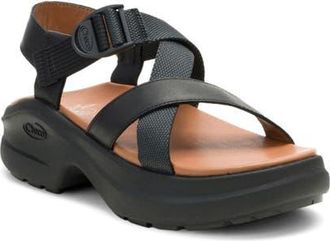 Chaco Cushform Sport Sandal in Black at Nordstrom, Size 11