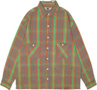 Saint Mxxxxxx checked cotton shirt - Green