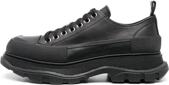 Alexander McQueen Tread Slick Canvas Sneakers All Black 705662WHZ621081