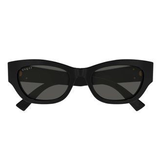 Gucci Sunglasses, female, Black, Size: 53 MM Square Cat-Eye Sunglasses