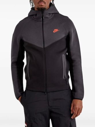 Nike Tech Fleece Windrunner Black/Dark Smoke Grey/Light Crimson jack - Zwart