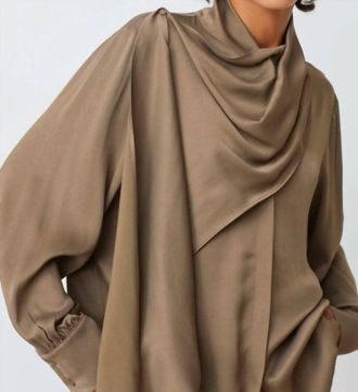 Suncoo Womens Lino Blouse In Beige