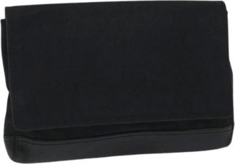 Balenciaga Pre-owned Clutches, female, Black, Size: ONE SIZE Pre-owned Canvas Clutch