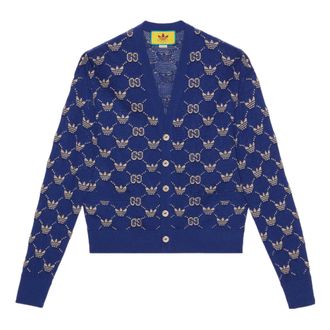 Gucci x adidas GG Trefoil Cardigan Blue 700474-XKCD0-4753