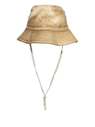 Rick Owens Gilligan bucket hat - men - Polyester/Elastane/Cotton - M - Brown