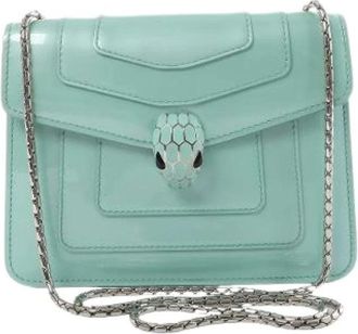Bulgari Pre-owned Cross Body Bags, female, Green, Size: ONE SIZE Pre-owned Serpenti Forever