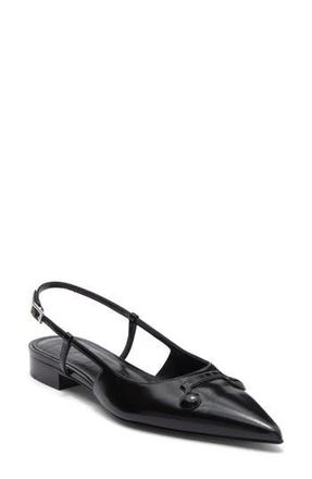Marni Trunkaroo Pointed Toe Slingback Flat in Black at Nordstrom Rack, Size 6Us / 36Eu
