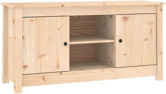 vidaXL Vidaxl - Mueble de tv de madera maciza de pino 103x36,5x52 cm