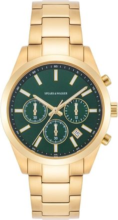 Spears & Walker Mens Chronograph - Gold Stainless Steel - One Size