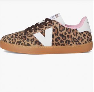 Wald Berlin Womens Leopard Suede Sneaker In Brown