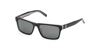 Guess GU00074 Polarized 01R Mens Sunglasses Black Size 55