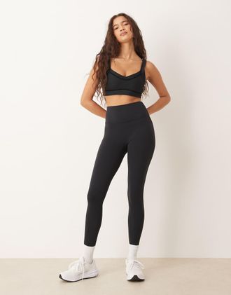 Abercrombie & Fitch YPB - Leggings alla caviglia neri in coordinato-Nero