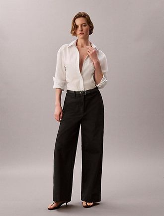 Calvin Klein Pantalones Chino De Pierna Ancha