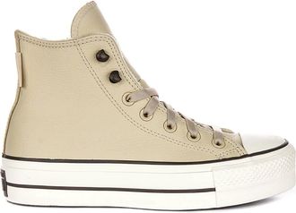 Converse Sneakers, female, Beige, 8 UK, Lift Platform Cream Leather Trainers