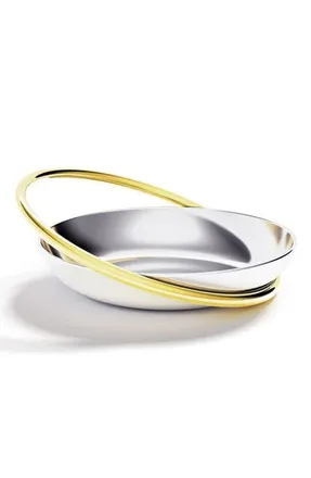 ANNA new york Ring Petite Dish in Silver/gold at Nordstrom