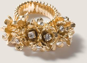 Miu Miu Metal ring with crystals