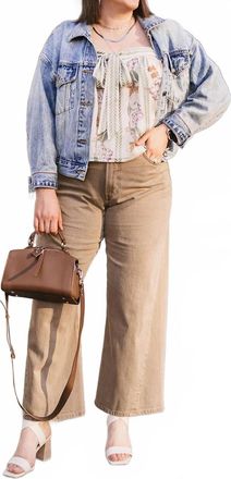 Pistola Denim Kyra High Rise Bowed Ankle Pants In Tannin