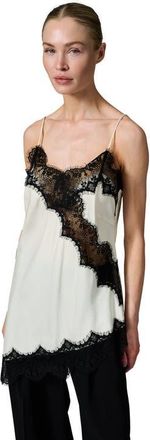 Day Birger Et Mikkelsen Muta Asymmetric Lace Trim Slip Top in Jet Stream at Nordstrom, Size 12