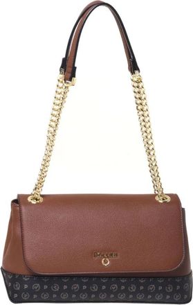 Pollini Plain Heritage - Dames - Schoudertassen - Bruin - ONE Size - Leer - Tassen