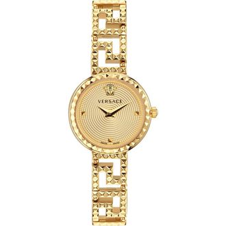 Versace Greca Goddess Bracelet Watch, 28mm in Ip Yellow Gold at Nordstrom