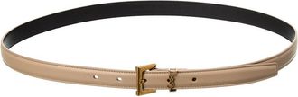 Saint Laurent Cassandre Leather Belt
