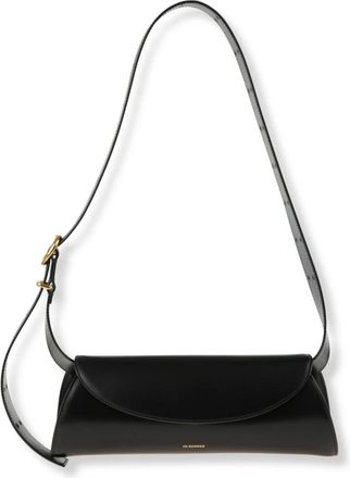 Jil Sander Cannolo Small Bag - Dames - Schoudertassen - Zwart - ONE Size - Leer - Tassen