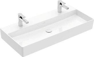 Villeroy & Boch Memento 2.0 lavabo mural, 2 agujeros para