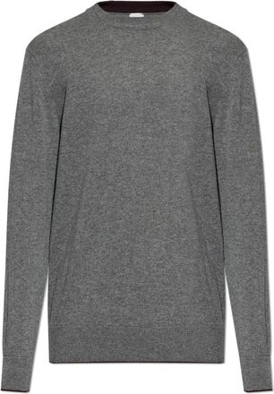 Eleventy Cashmere Trui met Ronde Hals - Heren - Cashmere truien - Grijs - S - Kasjmier - Truien & Vesten