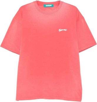 Barrow Logo-print T-shirt - Heren - T-shirts - Rood - M - Katoen - Tops