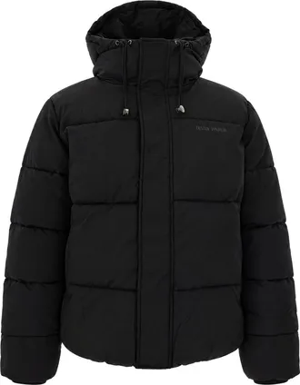 Daily Paper Clothing Black Sealed Monogram Quilted Polyester Down Jacket