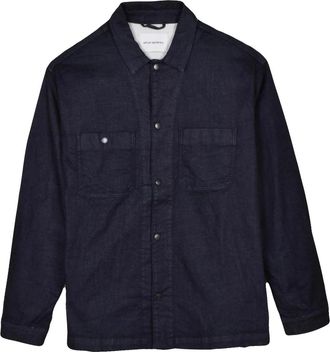 Replay Blue Stretch Cotton Slim Fit Shirt