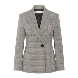 Inwear Black/White Blazer with V-Neck Collar