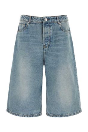 Ami Blue Solid Shorts