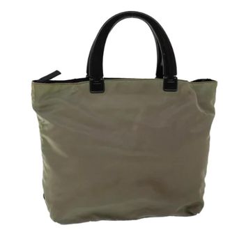 Prada Pre-owned Tote Bags, female, Green, Size: ONE SIZE Pre-owned Vintage Tote Bag