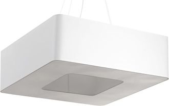 Sollux Lighting Lámpara de araña blanco tela, pvc, acero alt. 112 cm