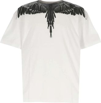 Marcelo Burlon Icon Wings T-Shirt - Heren - T-shirts - Wit - M - Katoen - Tops
