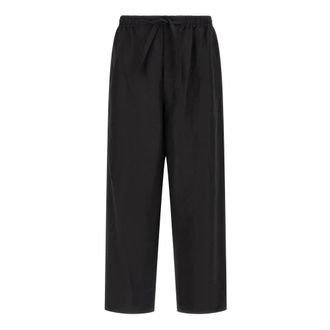 Christophe Lemaire Straight Trousers, male, Black, Size: M Pyjama Pants