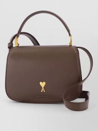 Ami grained leather shoulder bag