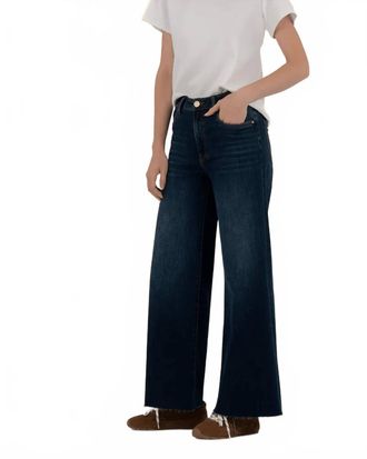 Kut from the Kloth Ryan High Rise Fab Ab Super Wide Leg Jeans In Aboveboard