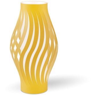 Linea Zero Linea Zero - Lampada Da Tavolo Moderna 1 Luce Helios In Polilux Ocra H32 Made In Italy
